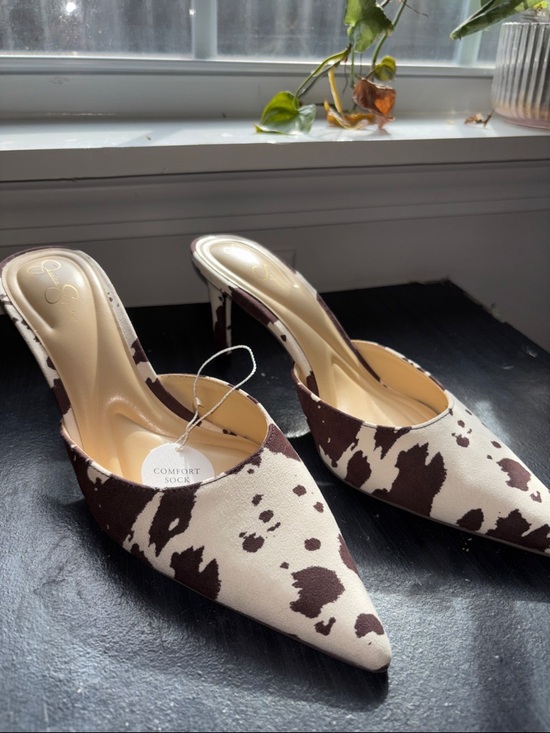 Jessica Simpson Shoes - NWT Jessica Simpson Cow Print Women’s Slingback Heels